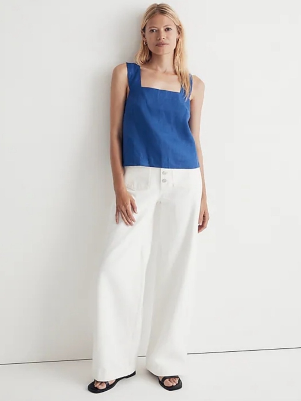 Madewell Linen Crossback Top